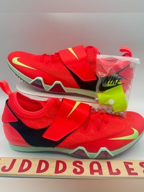Nike Pole Vault Elite Track & Field Spikes FZ9649-600 Bright Crimson Men Sizes